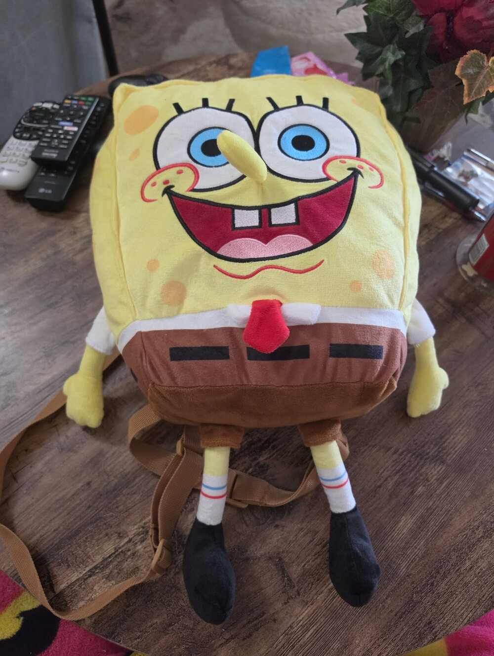SpongeBob plush backpack